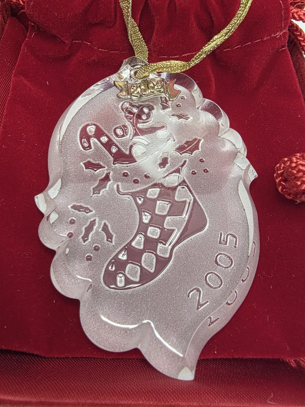 2005 Waterford Crystal Ornament Songs Of Christmas Collection Final Edition